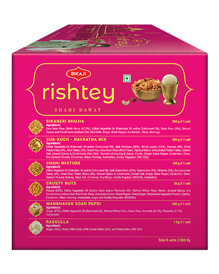 Buy Bikaji Rishtey Namkeen Dawat 1.2 kg Online at Best Prices in India -  JioMart.